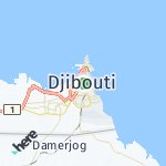 Map for location: Djibouti, Djibouti