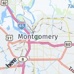 Map for location: Montgomery, United States