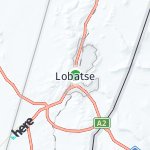 Map for location: Lobatse, Botswana