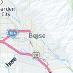 Map for location: Boise, United States
