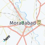 Map for location: Moradabad, India