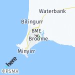 Map for location: Broome, Australia