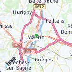 Map for location: Mâcon, France