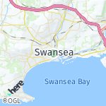 Map for location: Swansea, United Kingdom