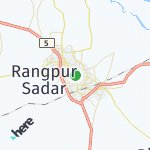 Map for location: Rangpur, Bangladesh