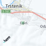 Map for location: Cairi, Serbia
