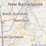 Map for location: Dum Dum Airport, India