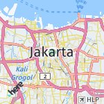 Map for location: Jakarta, Indonesia