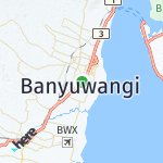 Map for location: Banyuwangi, Indonesia