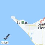 Map for location: Salinas, Ecuador