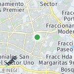 Map for location: Lomas del Pedregal, Mexico