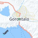 Map for location: Gorontalo, Indonesia