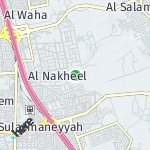 Map for location: Al Nakheel, Saudi Arabia