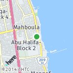 Map for location: Abu Halifa-Block 1, Kuwait