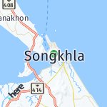 Map for location: Songkhla, Thailand
