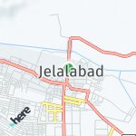 Map for location: Jalalabad, Afghanistan
