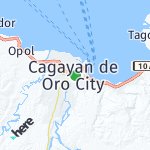 Map for location: Cagayan de Oro City, Philippines