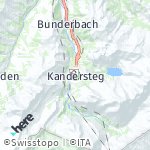 Map for location: Kandersteg, Swiss