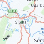 Map for location: Silchar, India