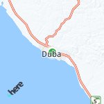 Map for location: Duba, Saudi Arabia