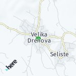 Map for location: Velika Drenova, Serbia