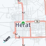 Map for location: Herat, Afghanistan