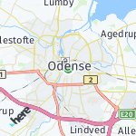 Map for location: Odense, Denmark