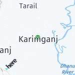 Map for location: Karimganj, Bangladesh
