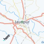 Map for location: Jaunpur, India